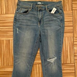 Old navy skinny ankle jeans, with detailed hem